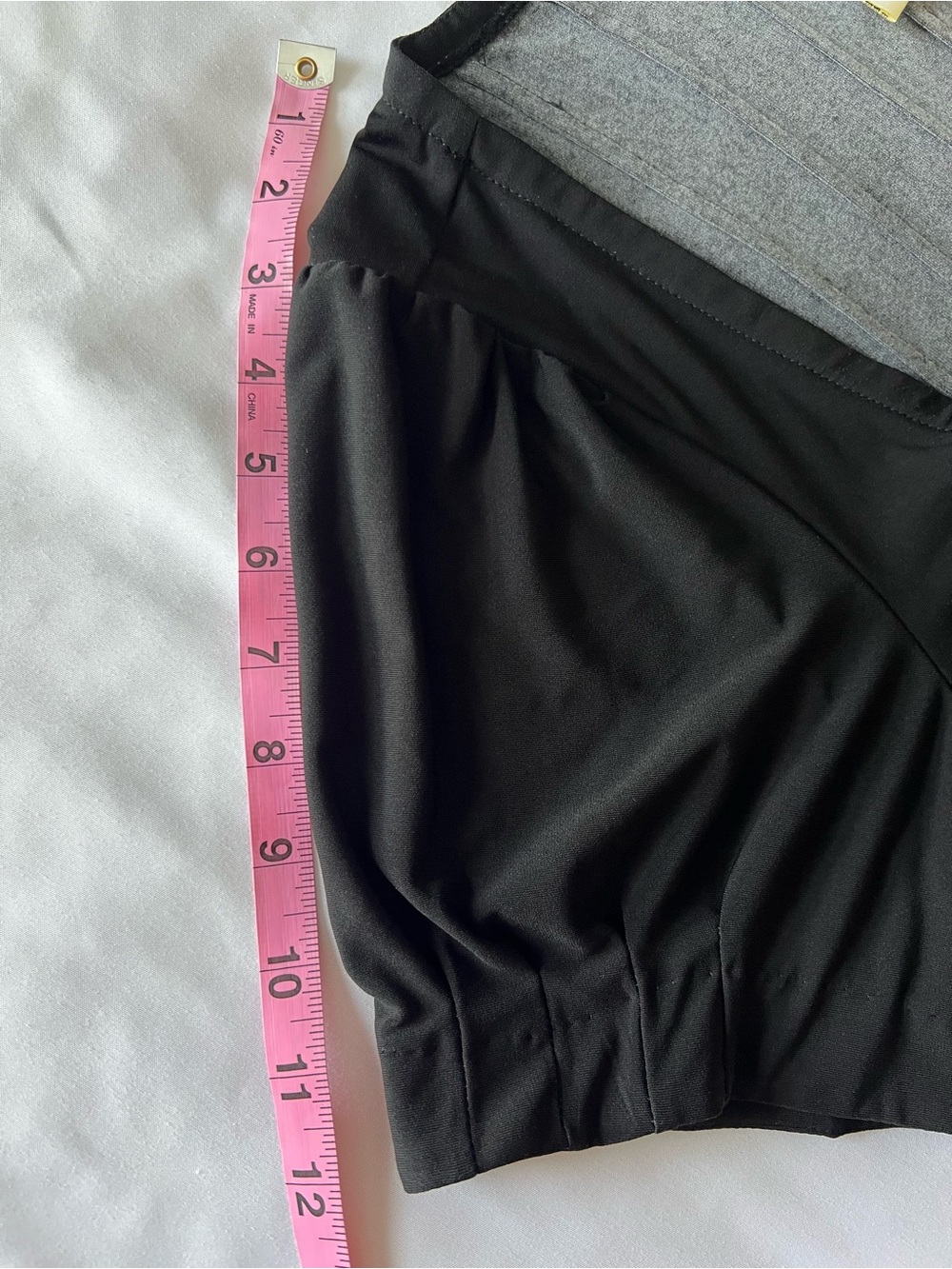 Ice Black Midi Dress with White Floral Print & Pink Border Square Neckline Sz 14 - Picture 10 of 14